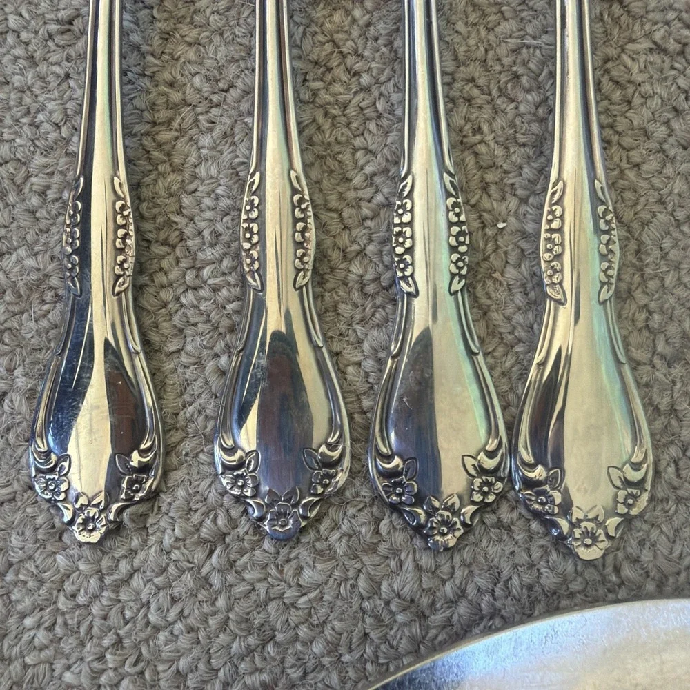 Lot of 12 Wm A Rogers Oneida LTD Mansfield Amadeus Deluxe Stainless Flatware EUC